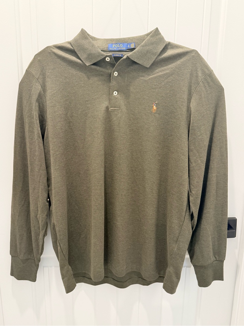 Ralph Lauren Long Sleeve Polo in Olive